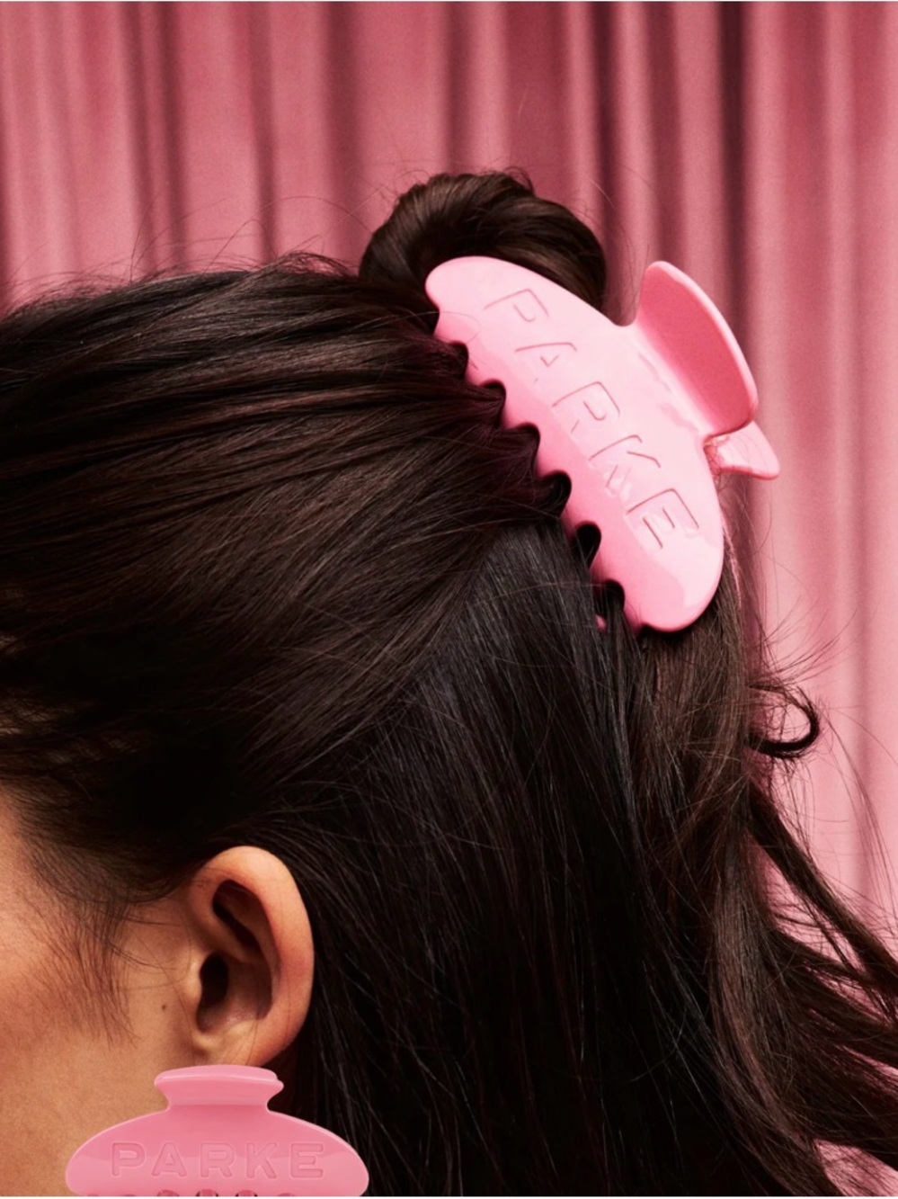 Parke Blush Hair Claw Clip - Women Accessories Brand New w soft case